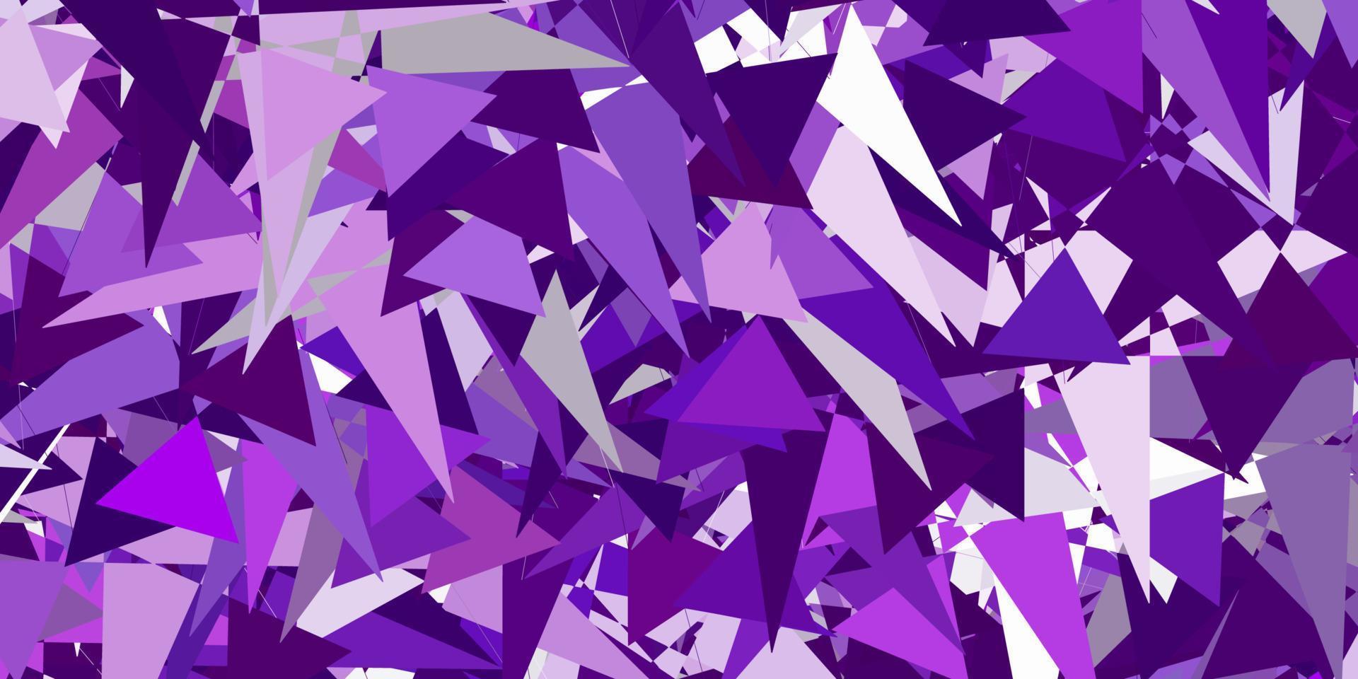 Light Pink vector background with triangles.