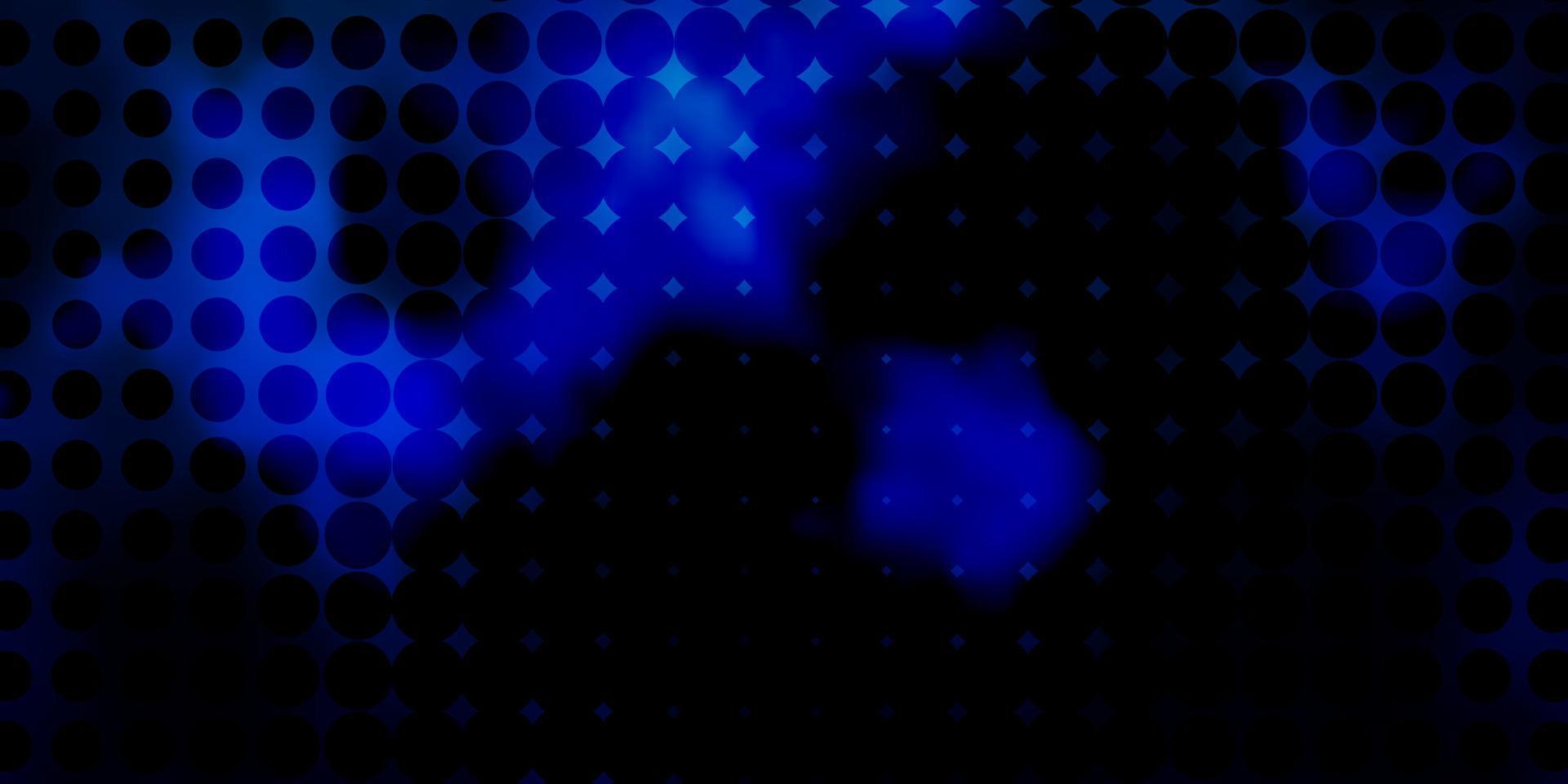 Telón de fondo de vector azul oscuro con puntos.