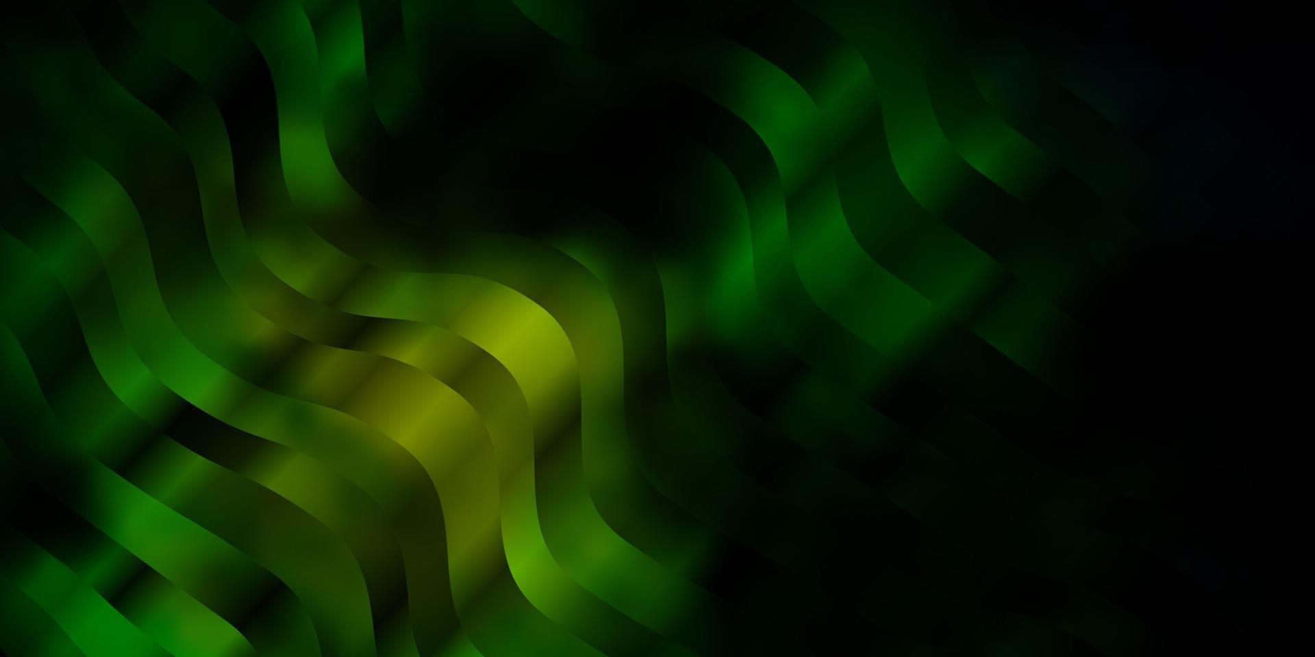 patrón de vector azul oscuro, verde con líneas torcidas.