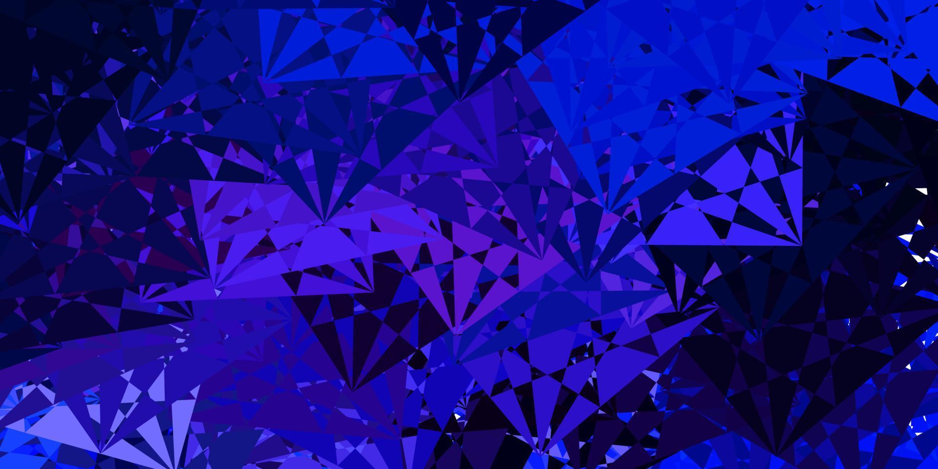 Dark Pink, Blue vector backdrop with chaotic shapes.
