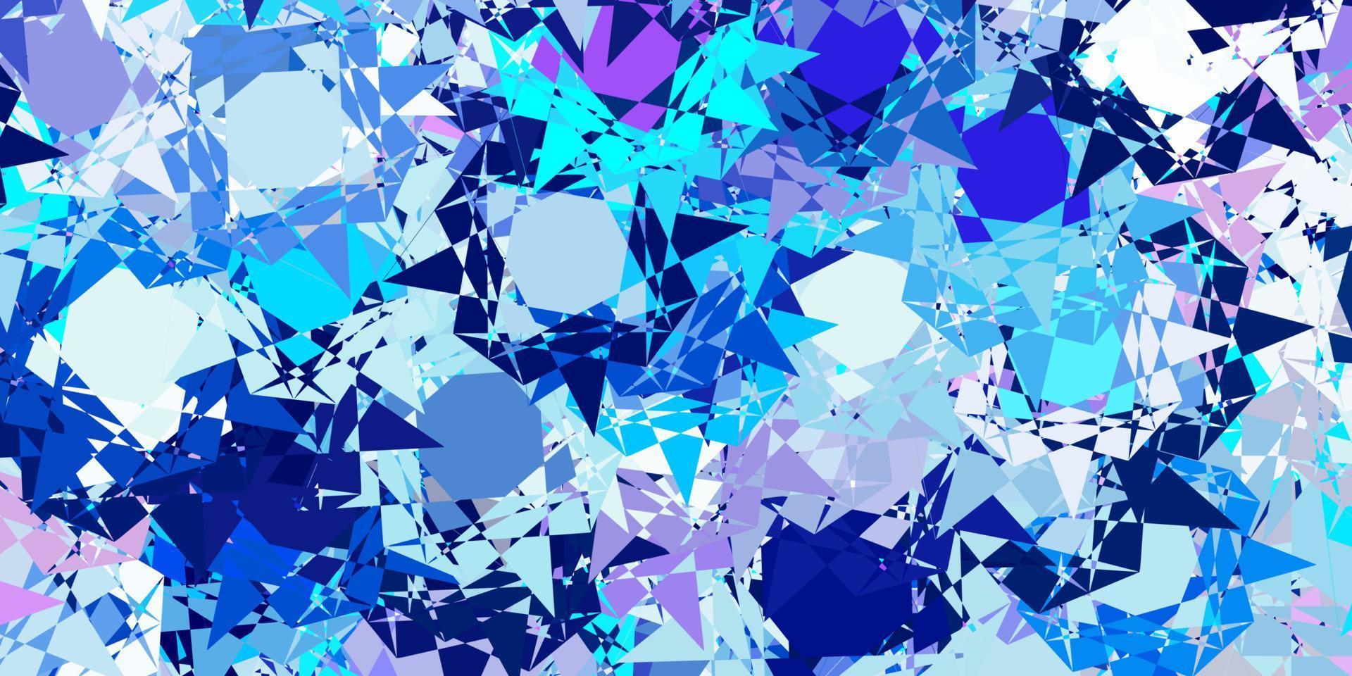 Light Pink, Blue vector backdrop with triangles, lines.