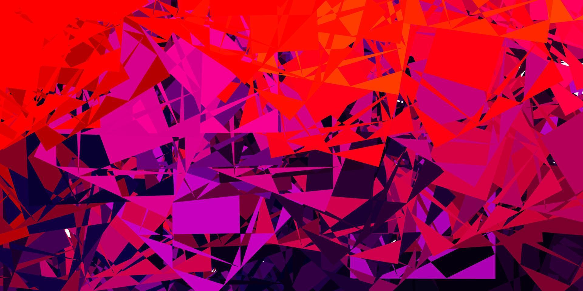 Dark Pink, Red vector backdrop with chaotic shapes.