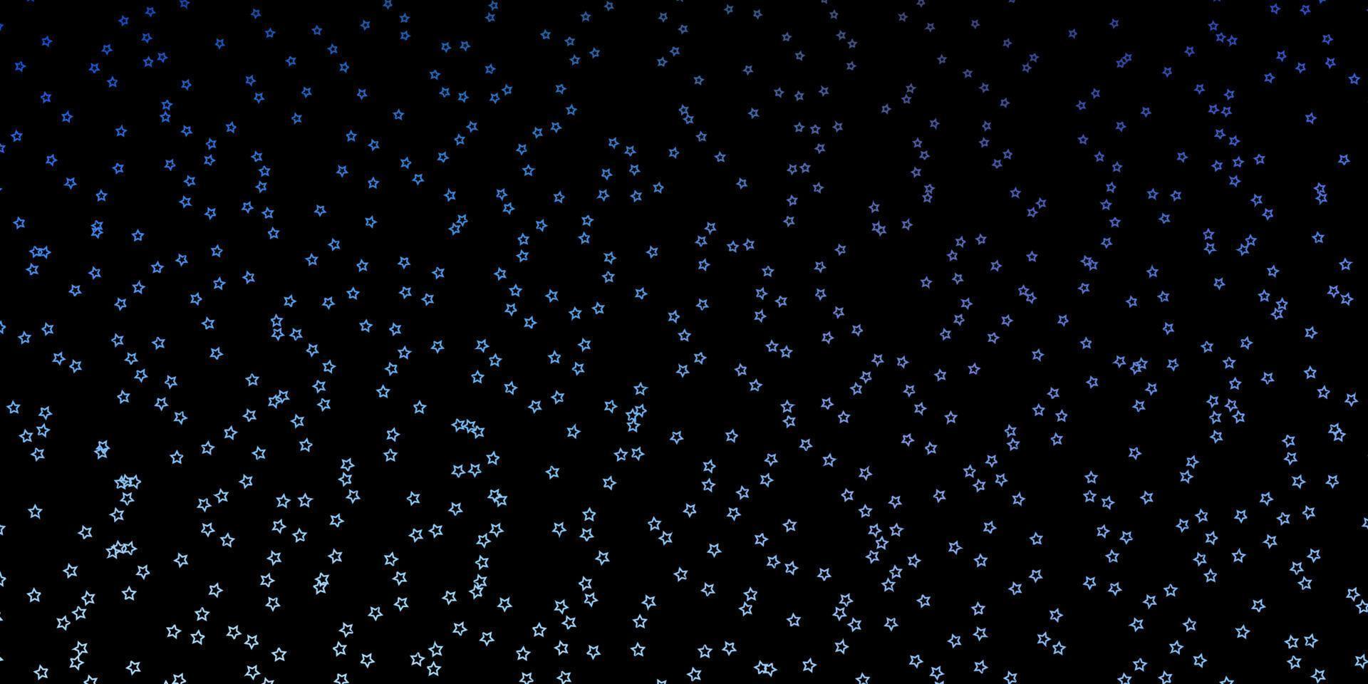 Dark Blue, Green vector template with neon stars.