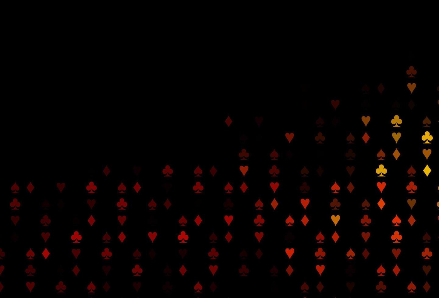 Dark Orange vector layout with elements of cards.
