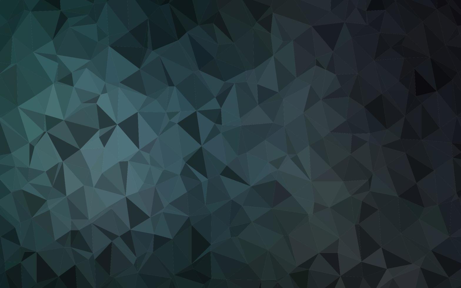 Dark BLUE vector polygonal background.