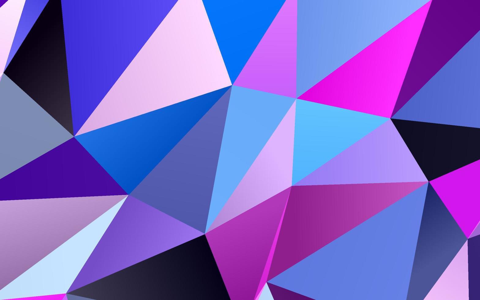 fondo poligonal vector rosa claro, azul.