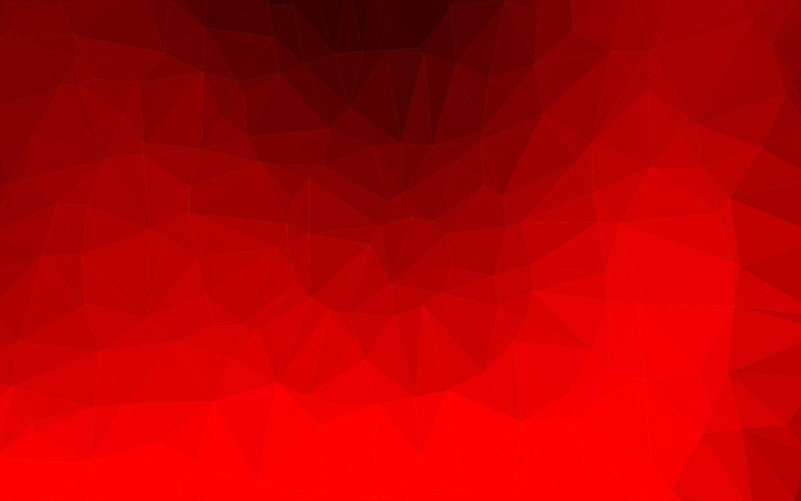 Light Red vector triangle mosaic template.