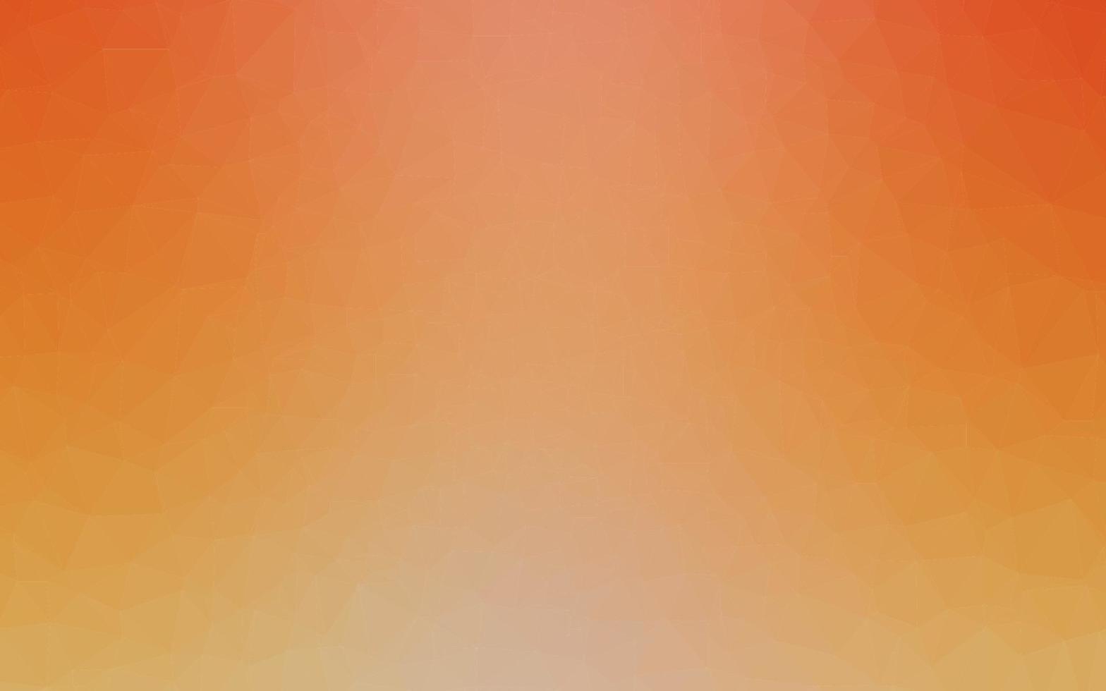 Light Orange vector abstract polygonal texture.