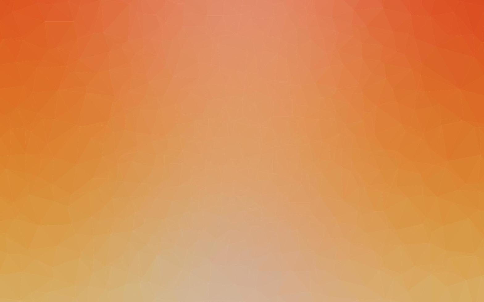 Light Orange vector abstract polygonal texture.