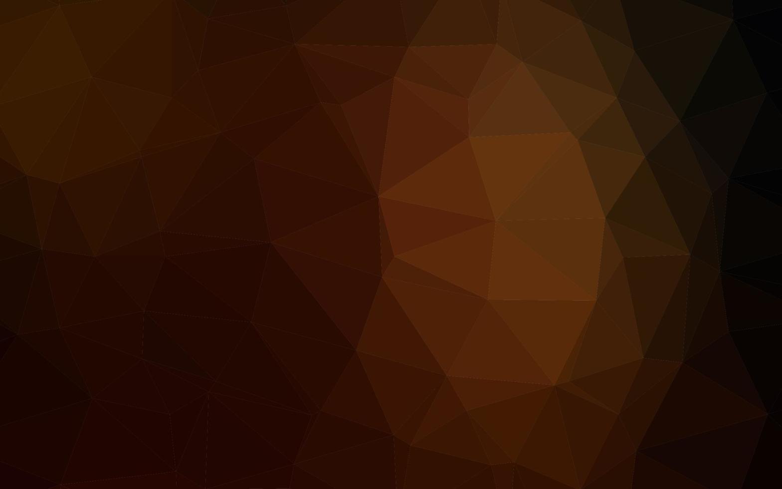 Dark Orange vector triangle mosaic template.