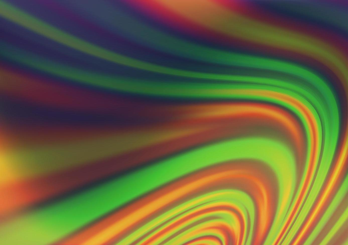 Dark Multicolor, Rainbow vector background with bent lines.