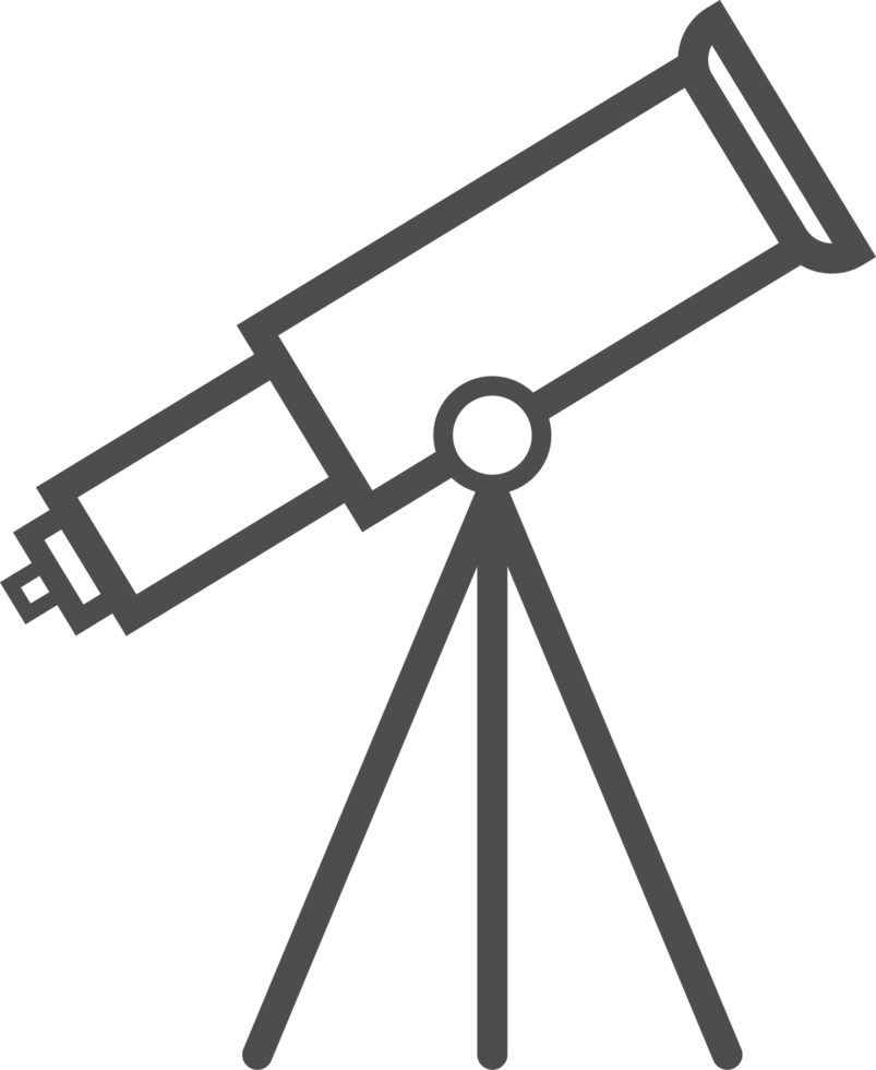 telescopio icona cartello png