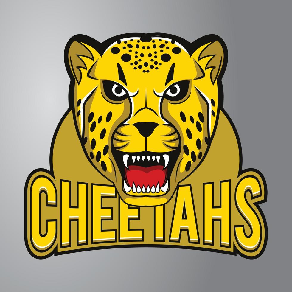 Cheetah Mascot logo vector