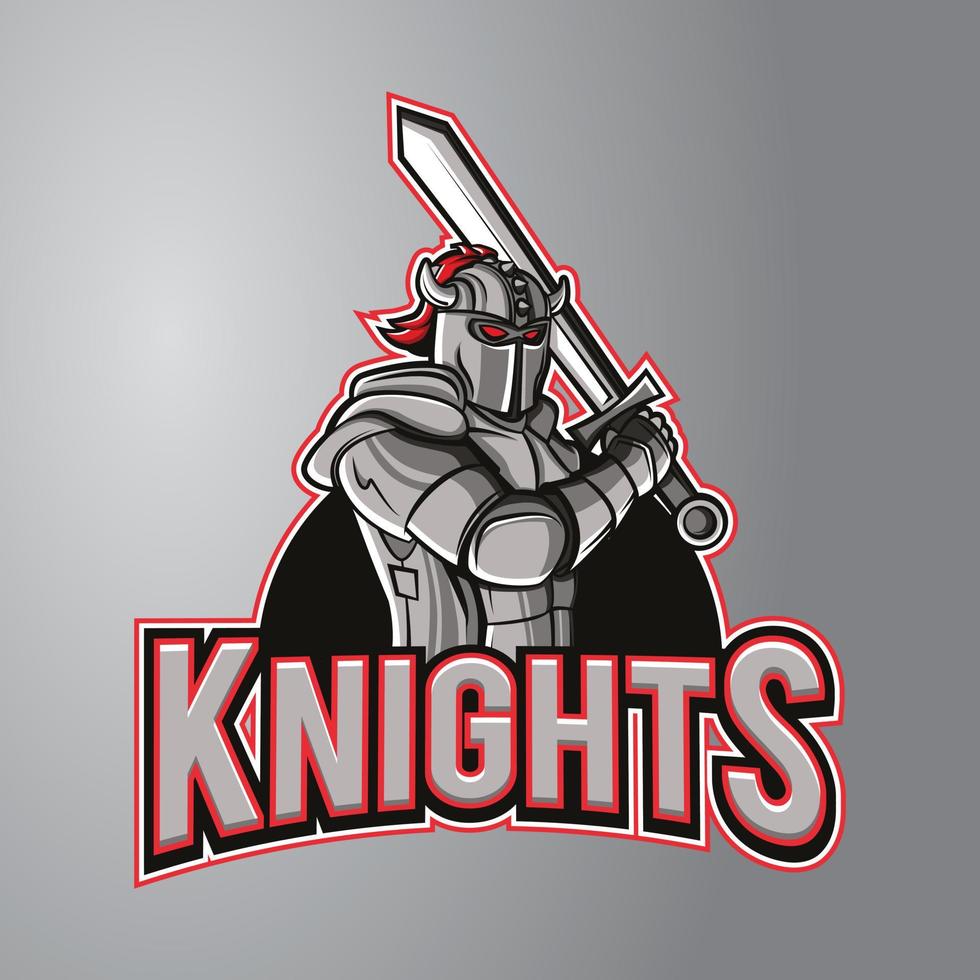 Knight Mascot Logo vector