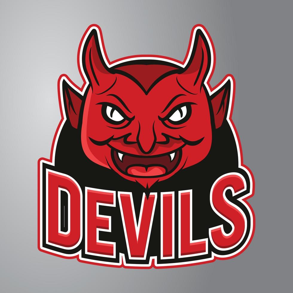 Devils Mascot Logo vector