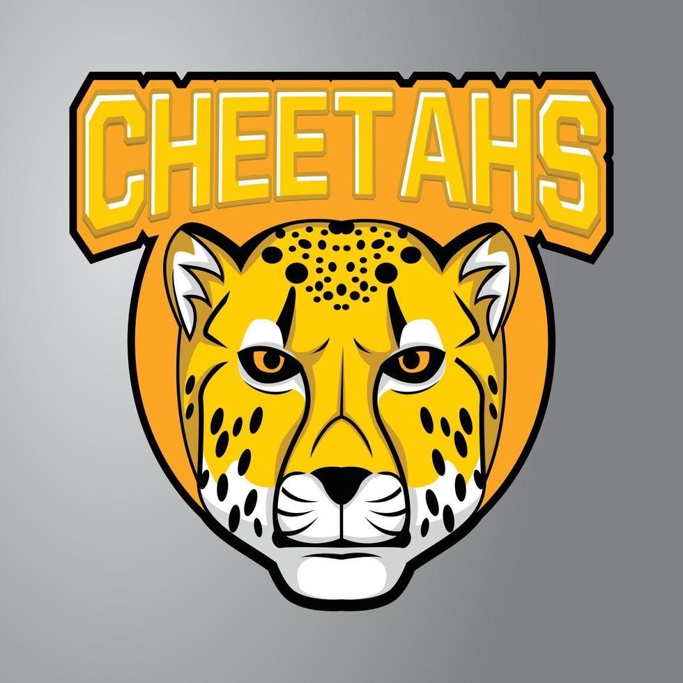 Cheetah Mascot logo vector