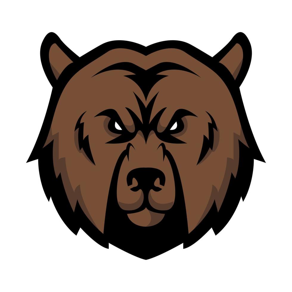 vector de diseño de ilustración de oso