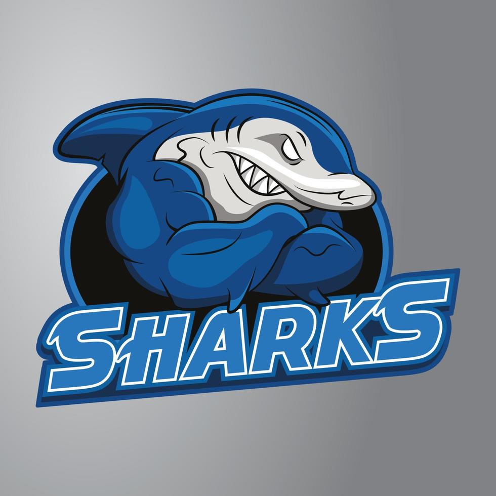 Shark Mascot Logo vector