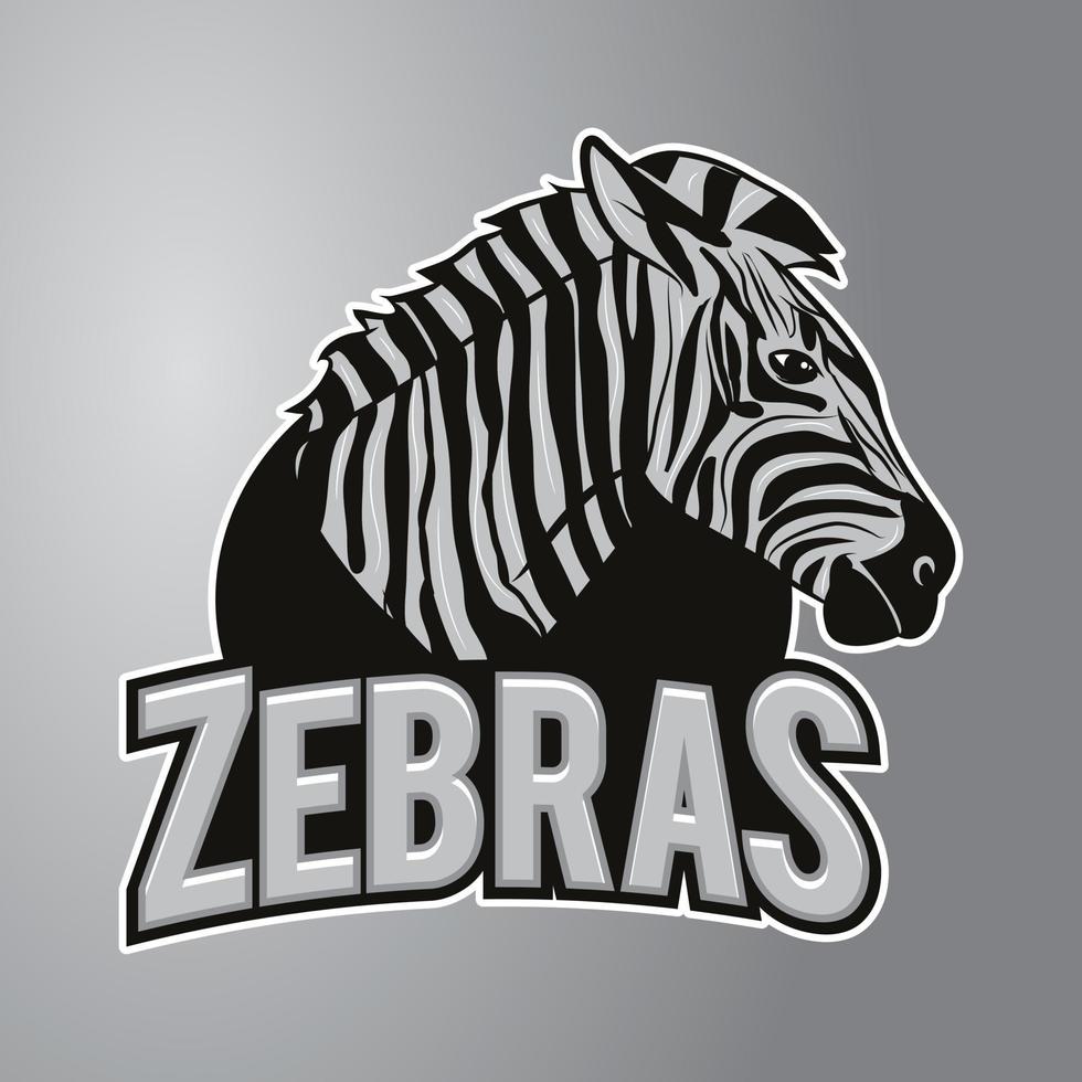 Zebra Mascot Logo vector