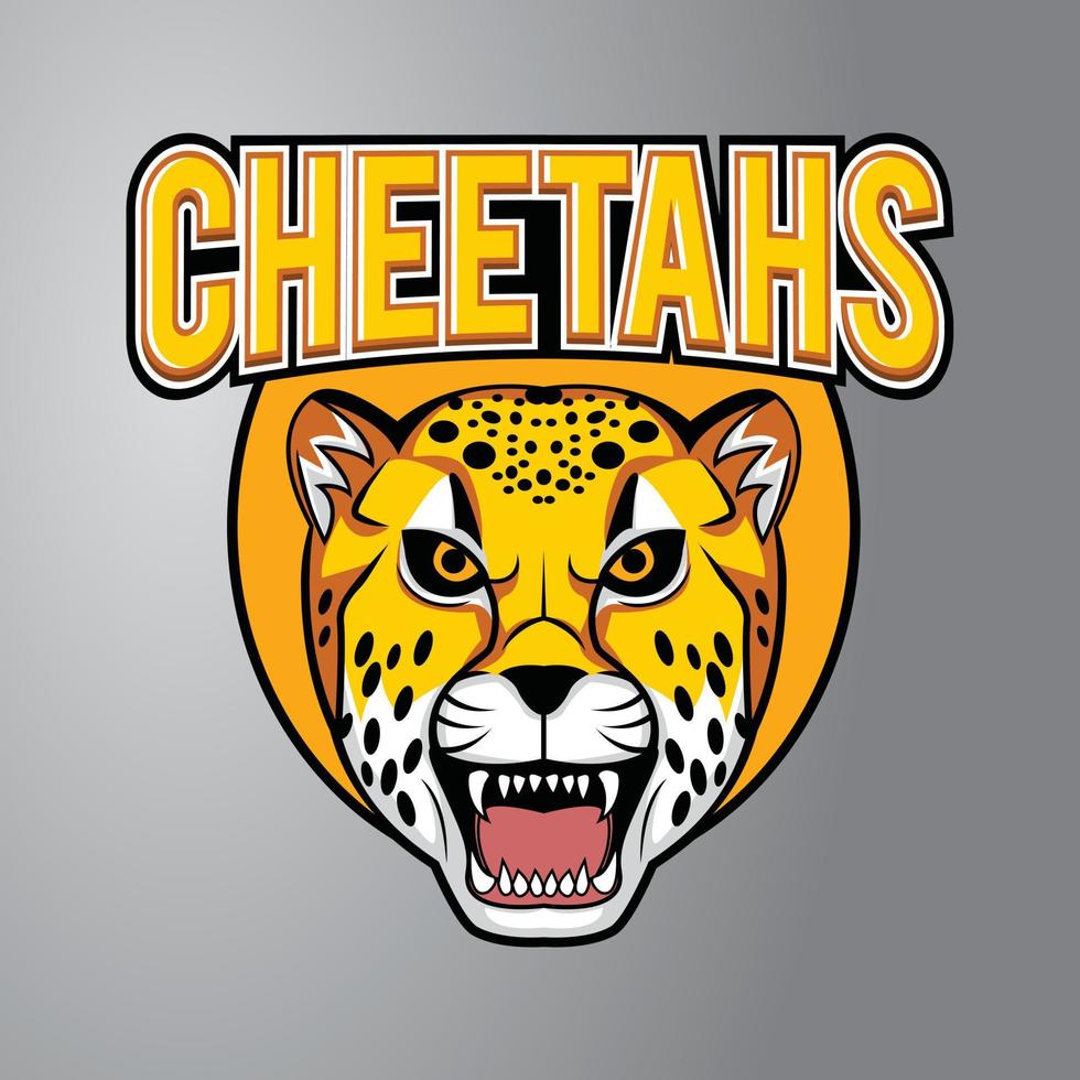 Cheetah Logo Mascot vector