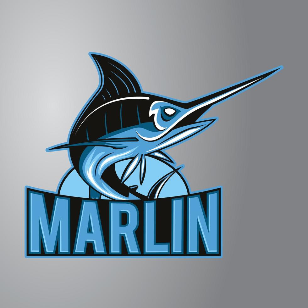 Marlin Mascot Logo vector