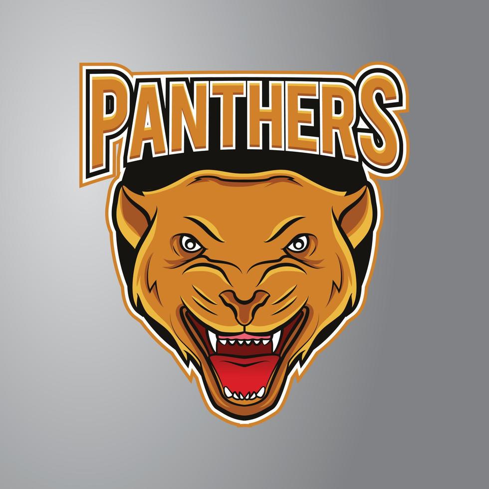 Panther Mascot Logo vector