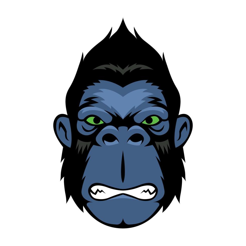 Gorilla Head Illustration vector