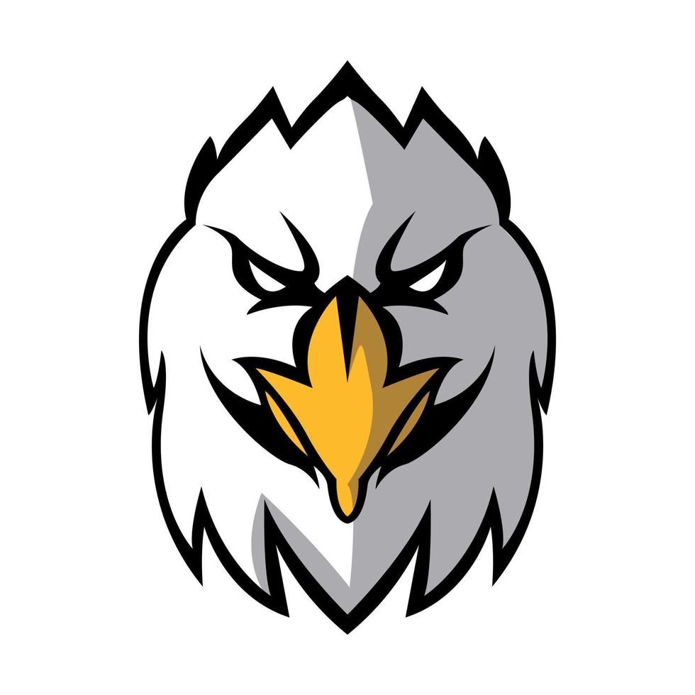 diseño de ilustración de cabeza de águila vector