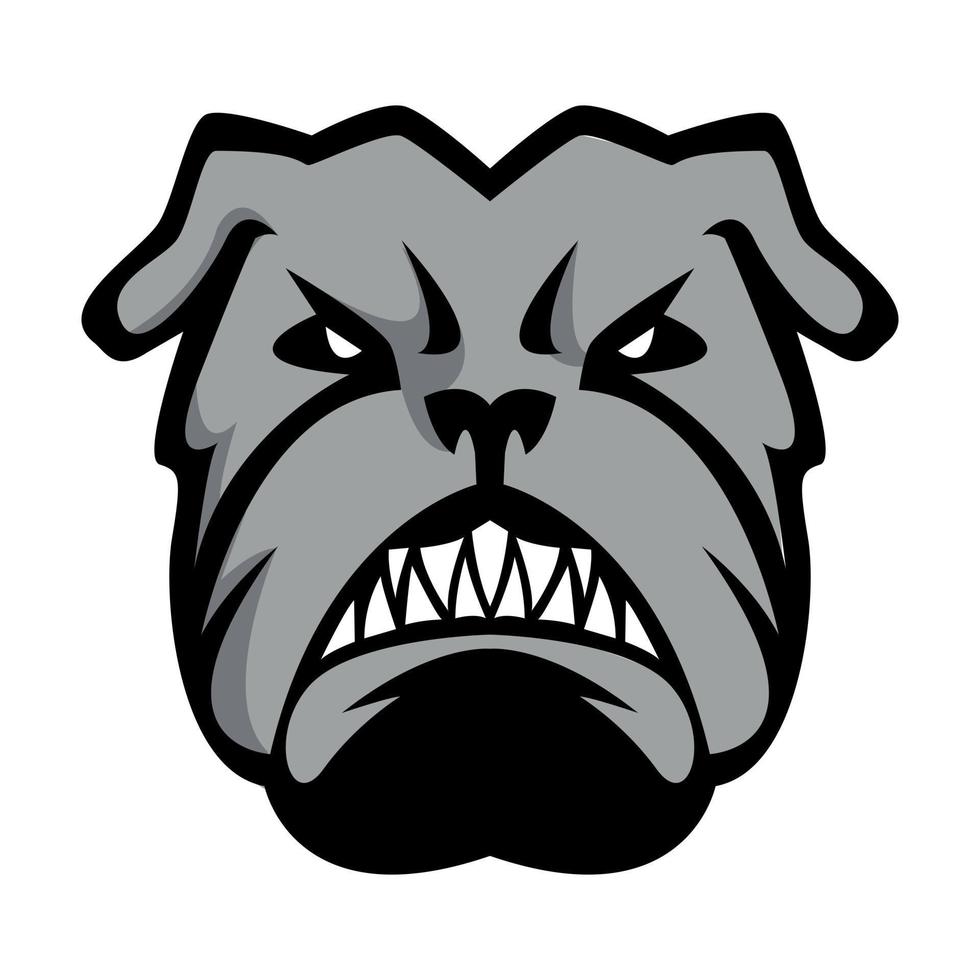 Bulldog Illustration Design Vector