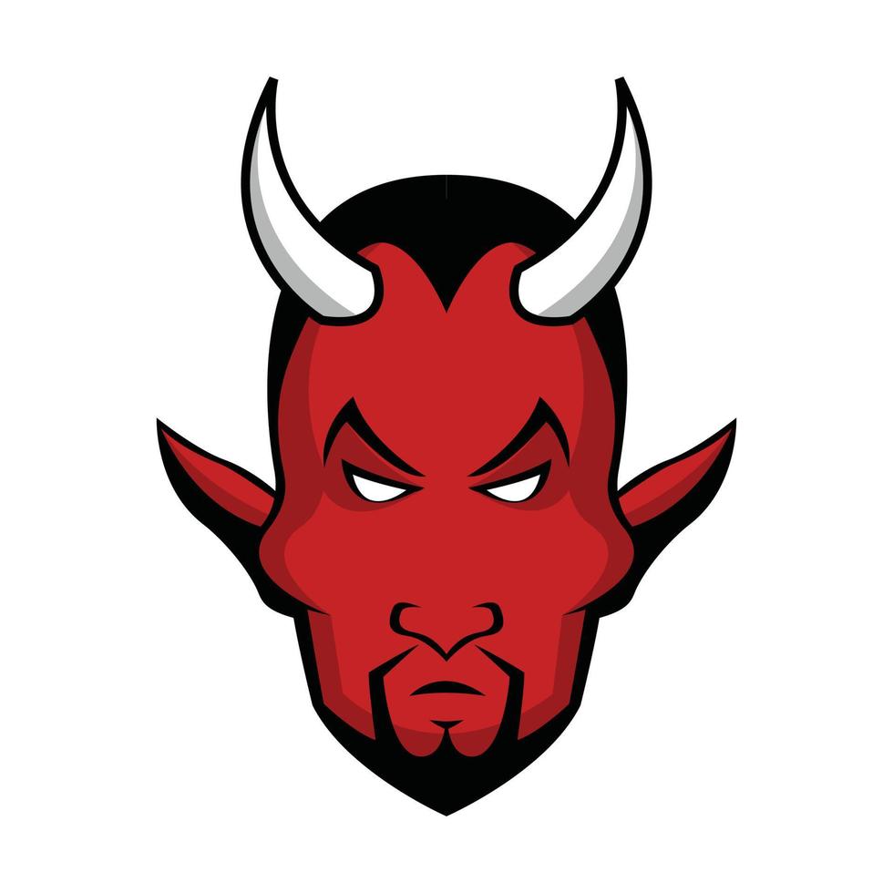 Devil Head Illustration Design 17259295 Vector Art at Vecteezy