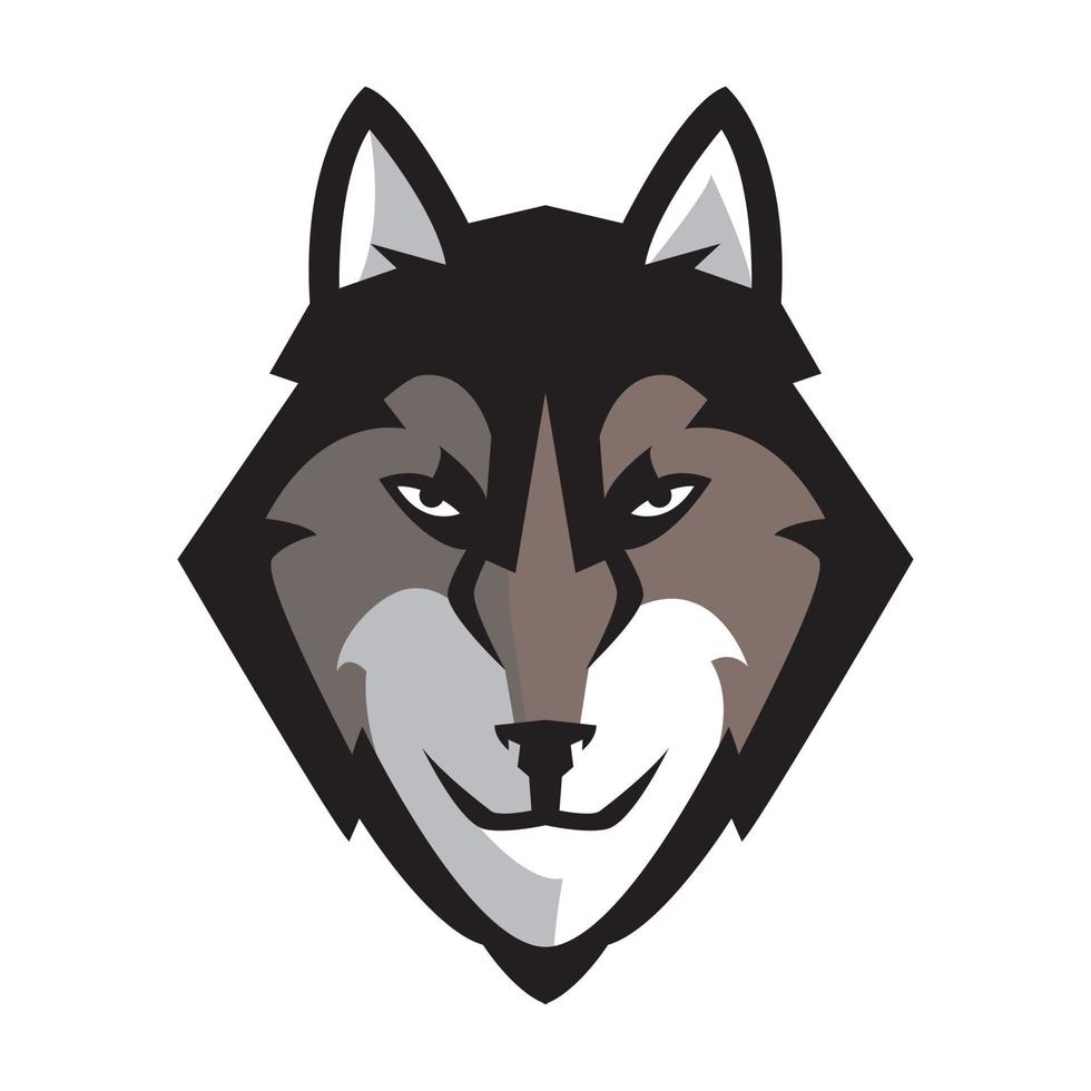 diseño de ilustración de lobo vector