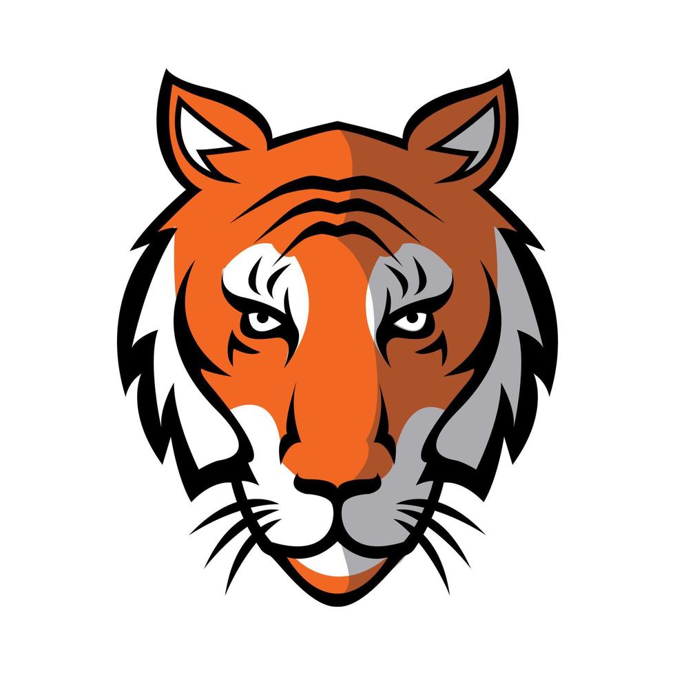 diseño de ilustración de símbolo de tigre vector