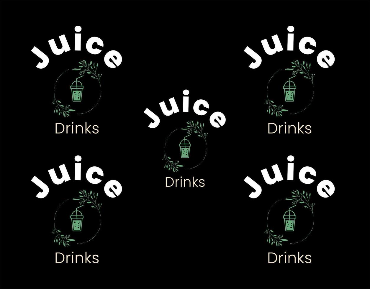 Juice drinks pattern vector