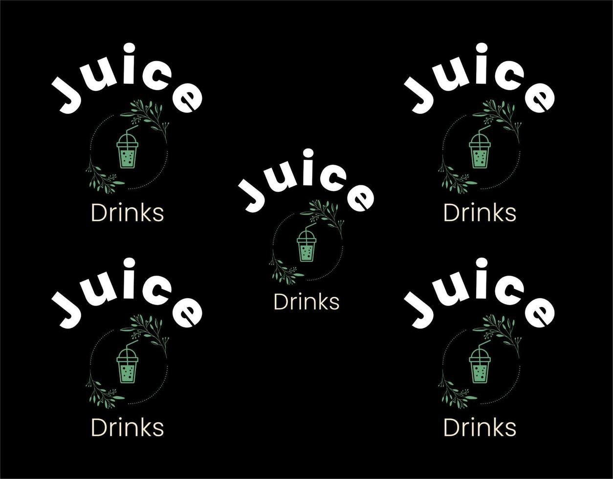 Juice drinks pattern vector