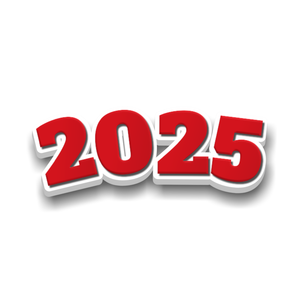 Frohes neues Jahr 2025 png