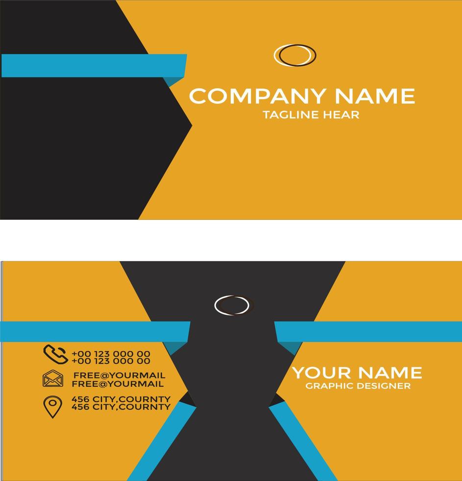 New Modern Business Card For Your Business vector