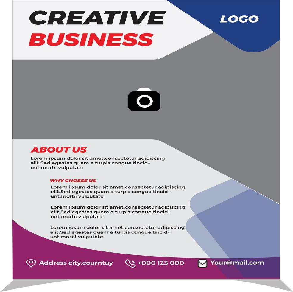 New Creative Business Flyer Print vector
