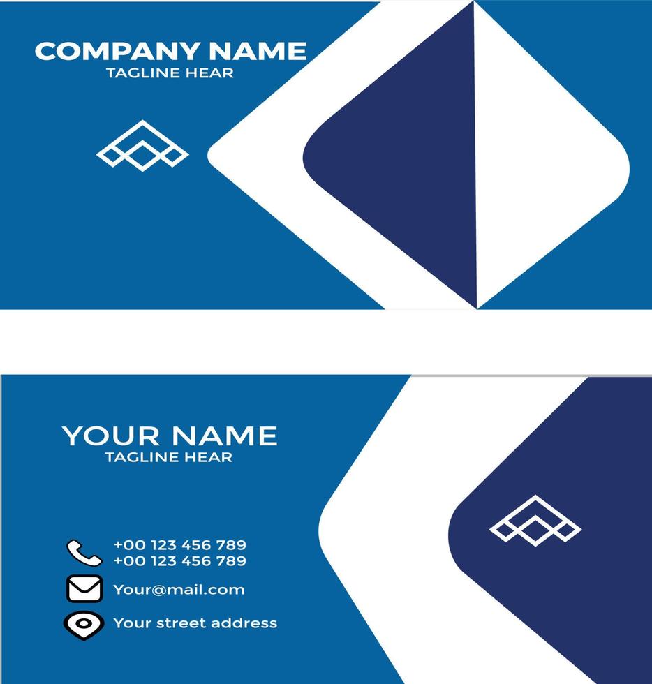 New Modern Business Card For Your Business vector
