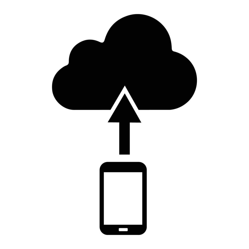 Cloud, cloud computing icon vector