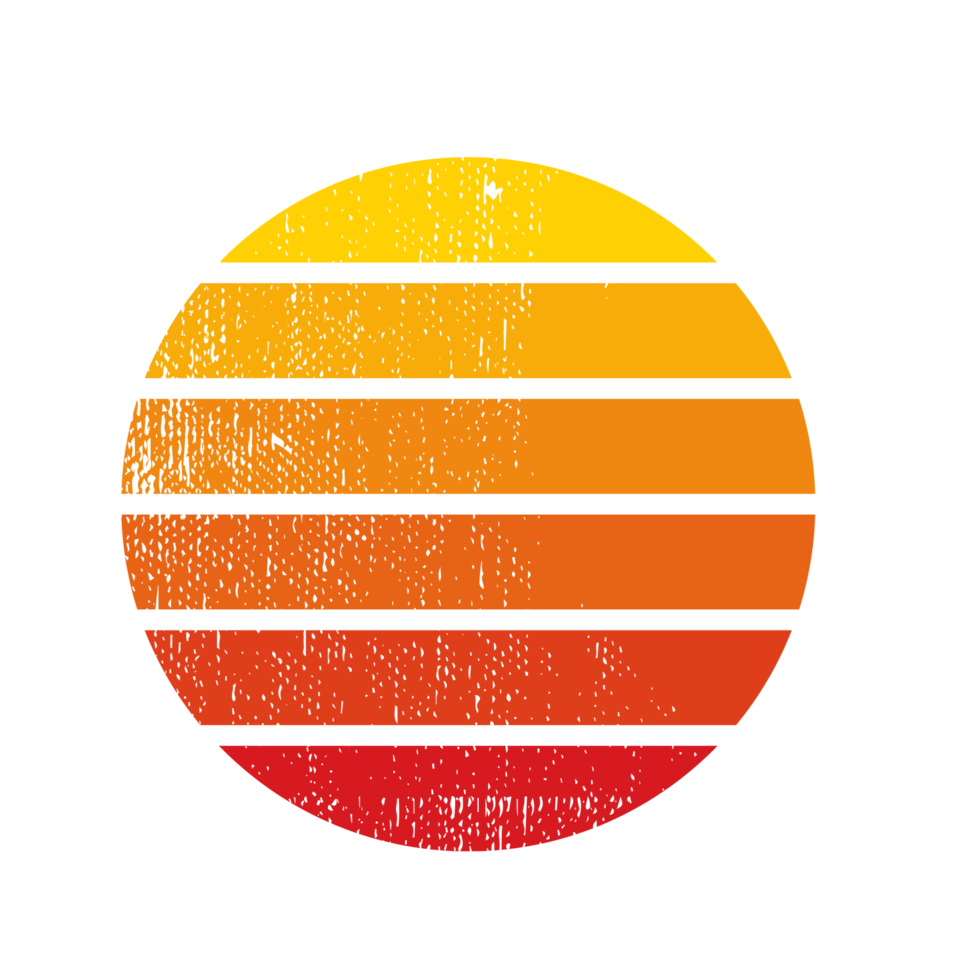 Sunset Retro Vintage Colors png