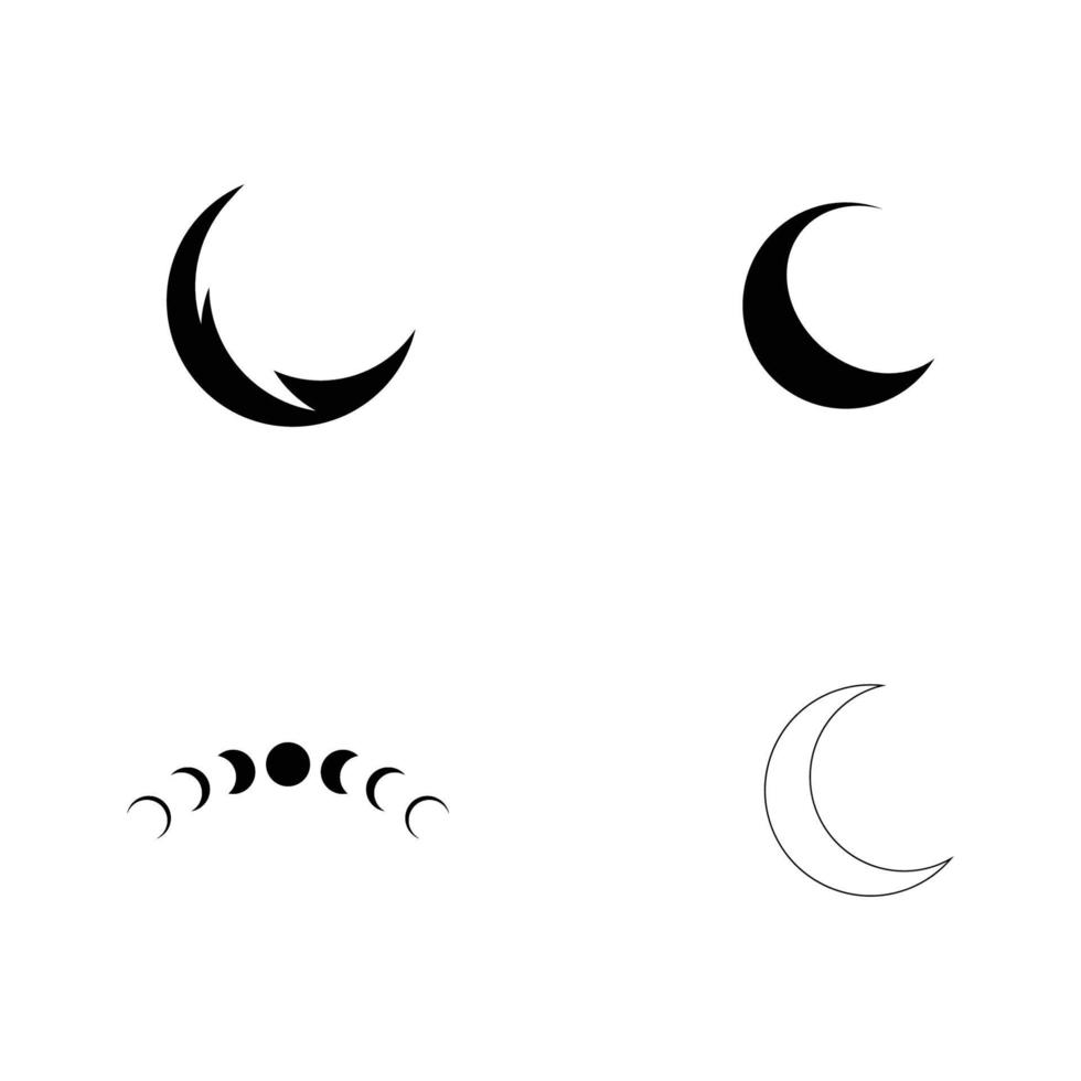 vector del logotipo de la luna