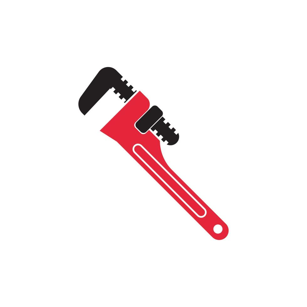 pipe wrench icon vector illustration symbol design