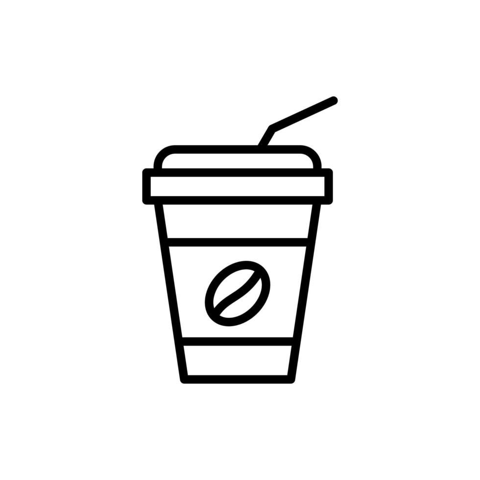 Disposable cup icon vector design templates