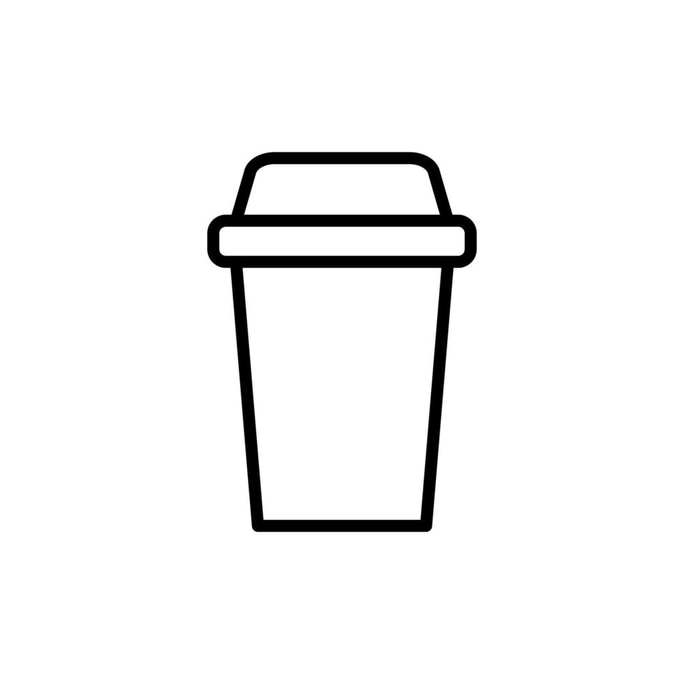 Disposable cup icon vector design templates