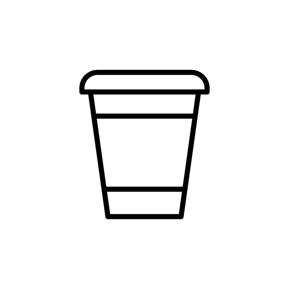 plantillas de diseño de vectores de iconos de vasos desechables