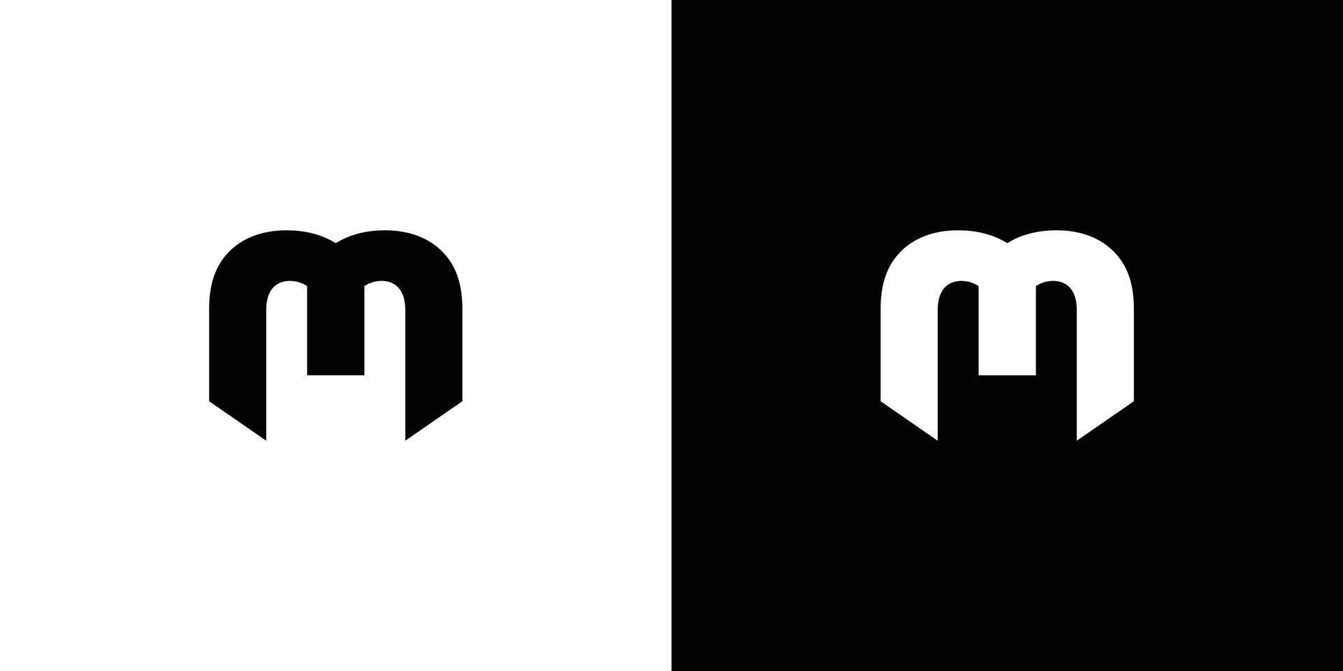 Modern and unique  letter M initials logo design vector