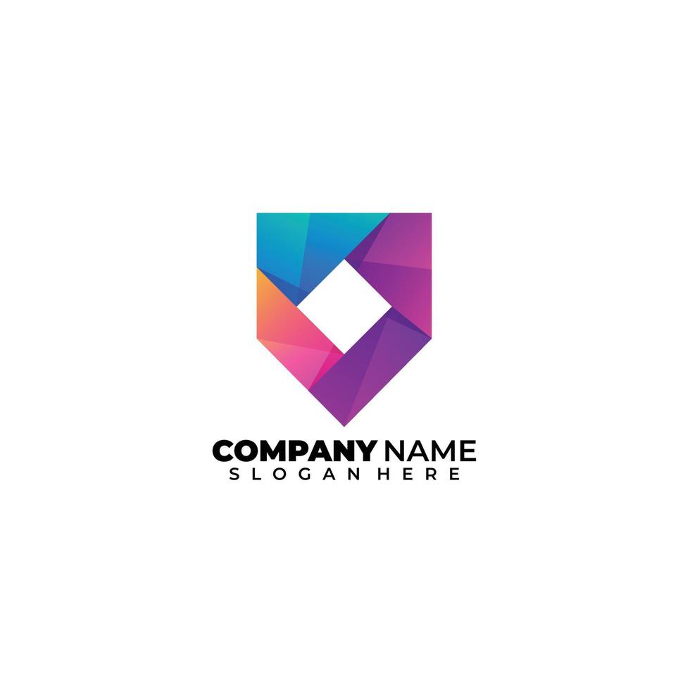 place colorful logo design template vector