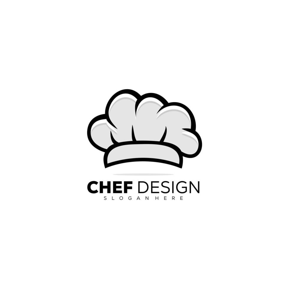 chef hat design template illustration vector