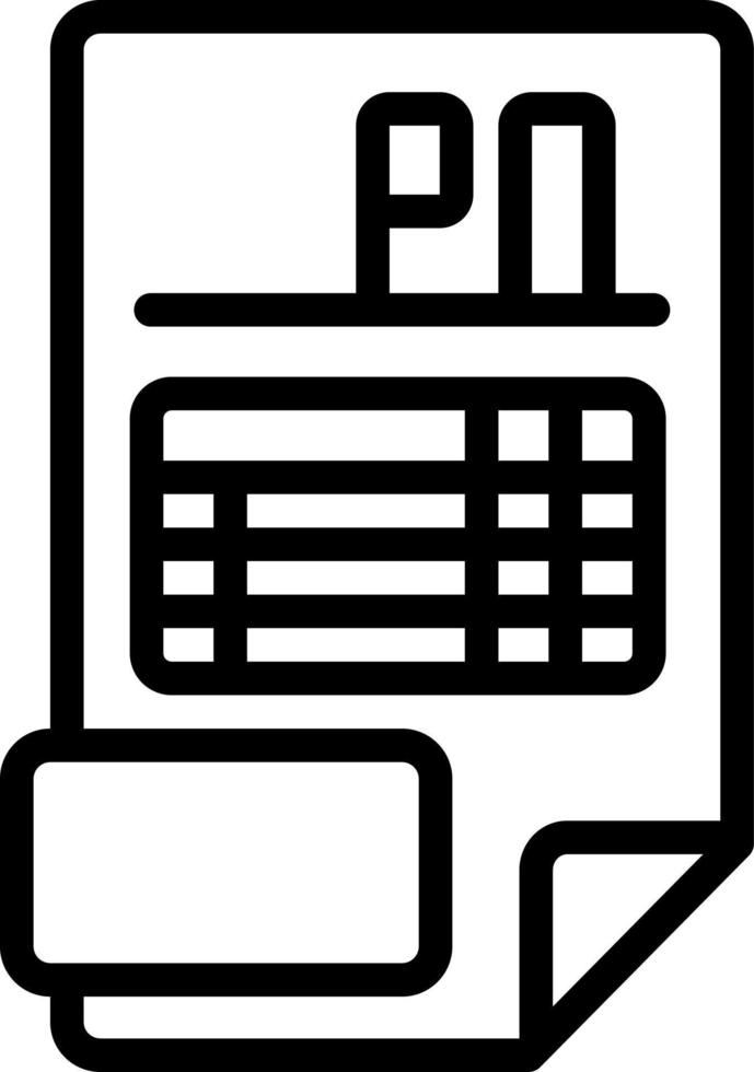 line icon for po vector