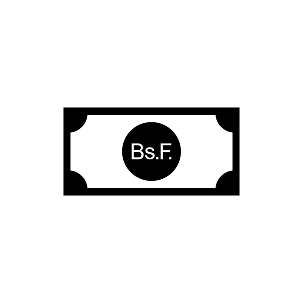 Venezuela Currency Symbol, Venezuelan Bolivar Icon, VES Sign. Vector Illustration